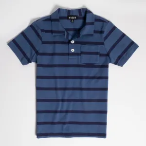 Simple Stripe Jersey Polo