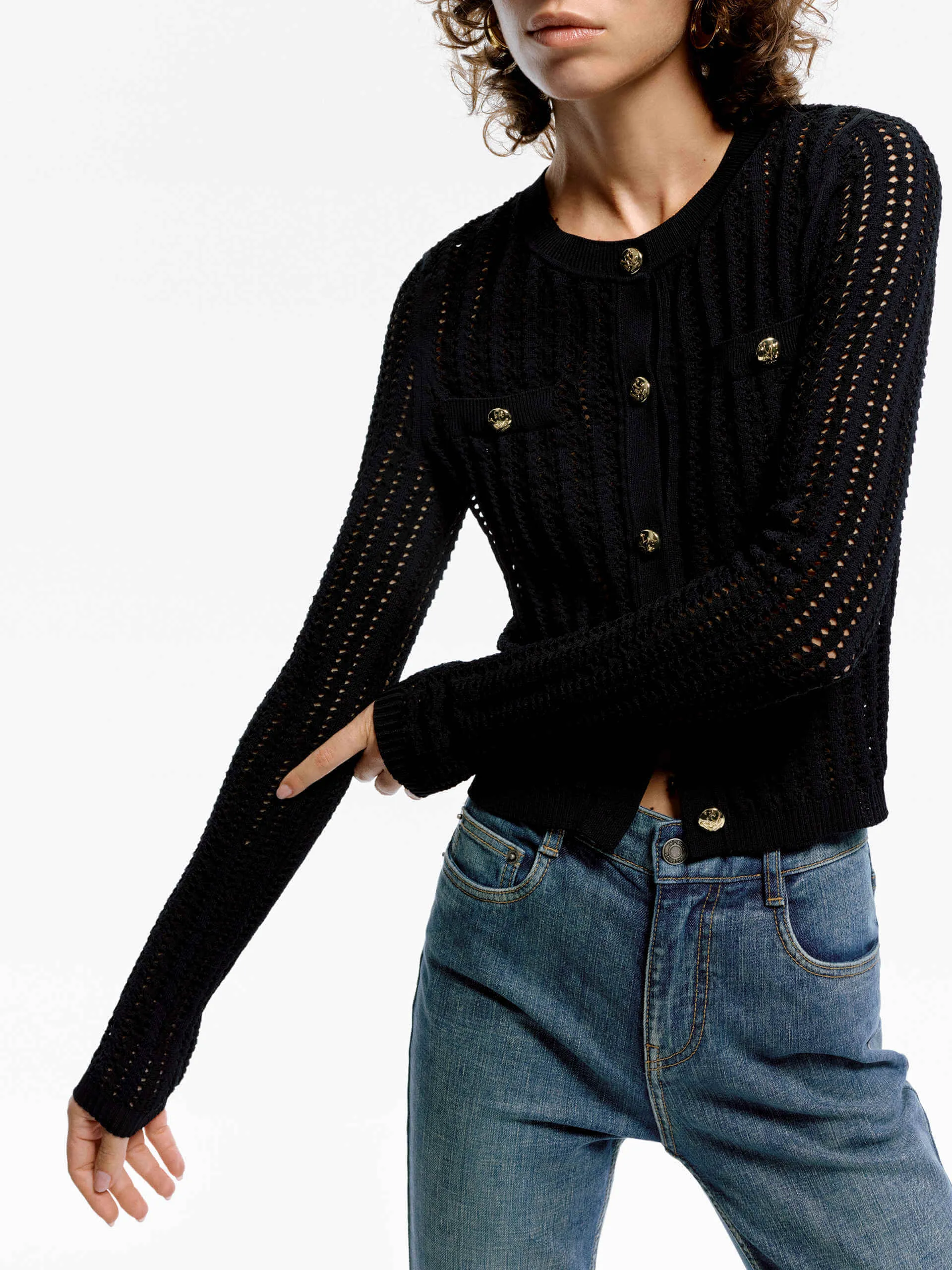 Soft Cropped Knit Cardigan