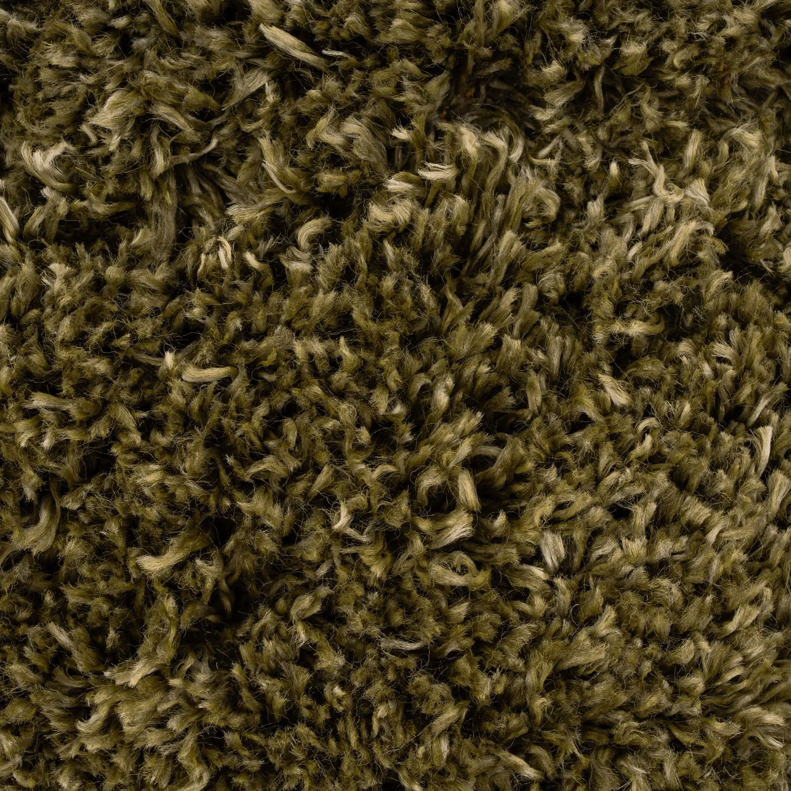 Super Soft Luxury Olive Green Shaggy Rug