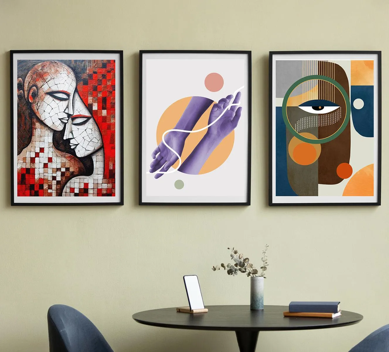 The Essence Collection: Premium Abstract Portrait Trio