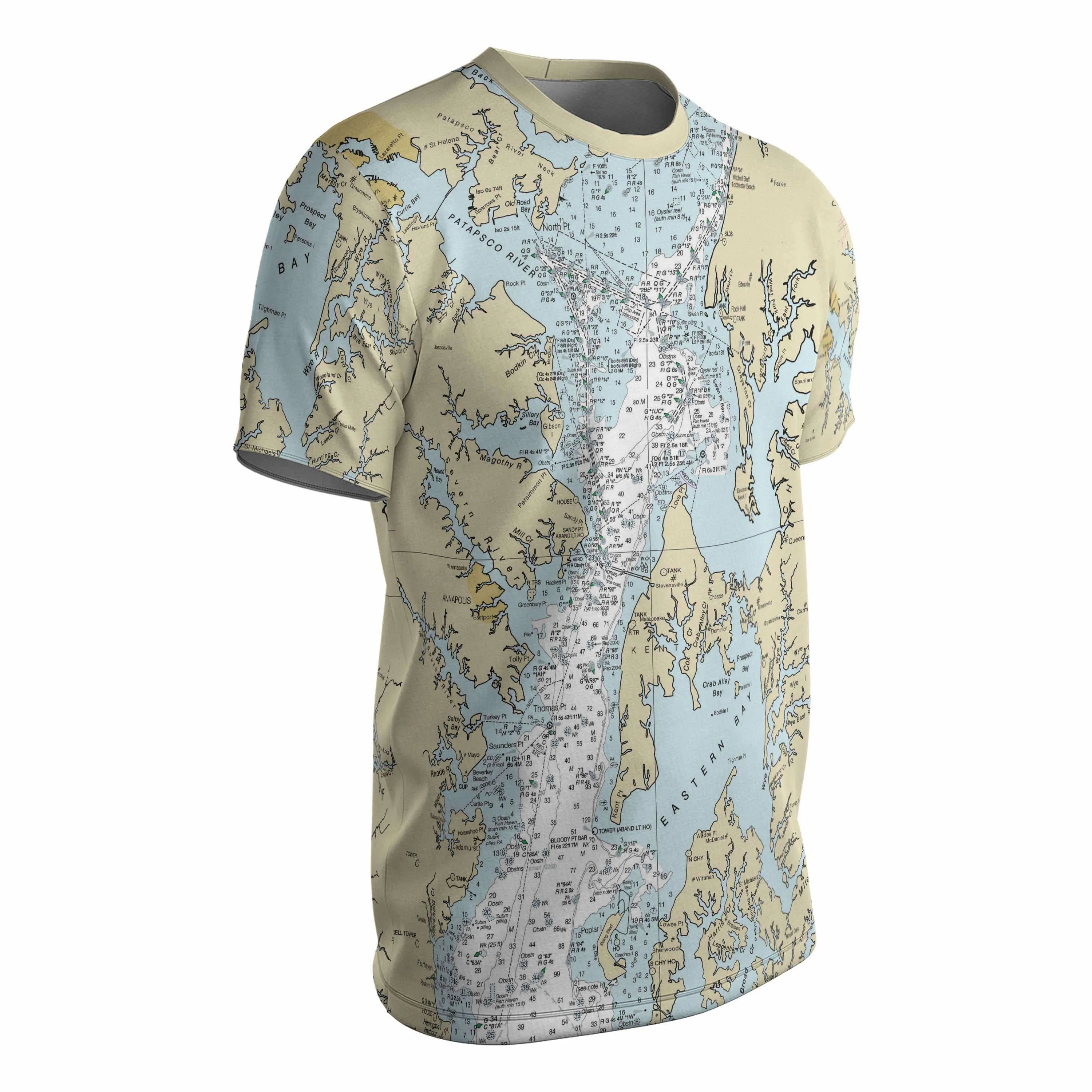 The Patapsco River to Eastern Bay Short Sleeve Performance Tee