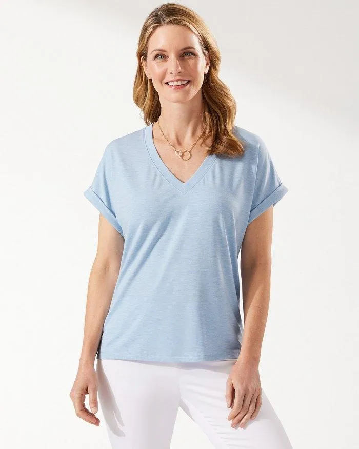 TOMMY BAHAMA KAUAI JERSEY VNECK TEE