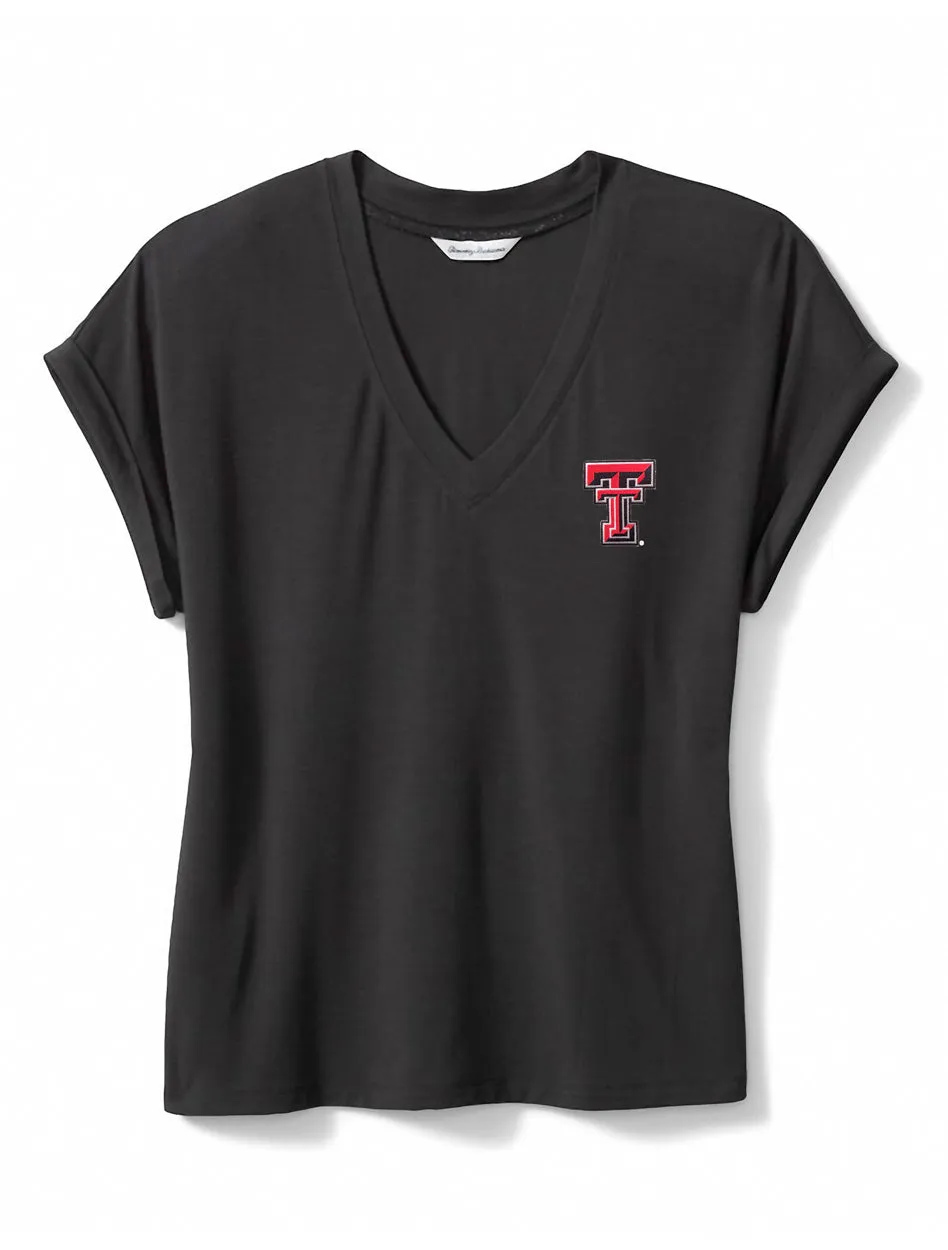 Tommy Bahama Texas Tech "Kauai" Jersey V-Neck T-Shirt