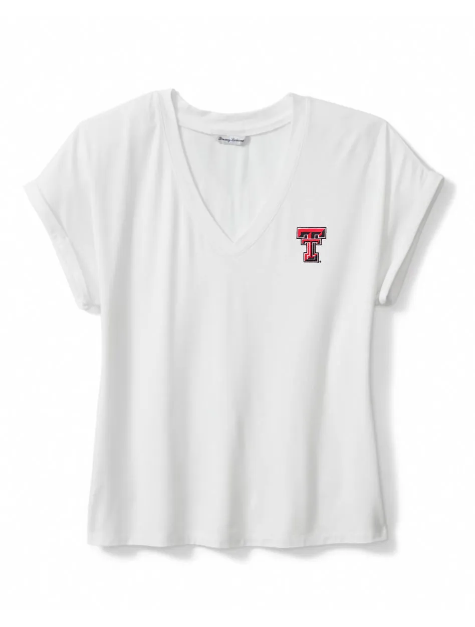 Tommy Bahama Texas Tech "Kauai" Jersey V-Neck T-Shirt