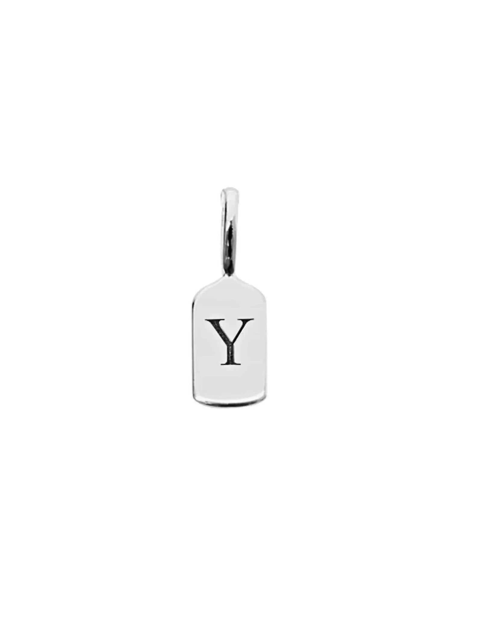 White Gold Letter Y