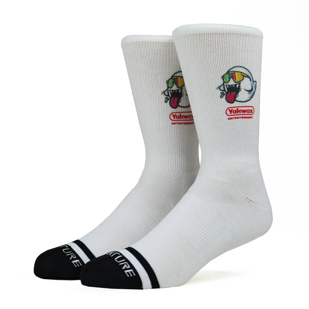 Yakwax Entertainment Ghost Socks - White