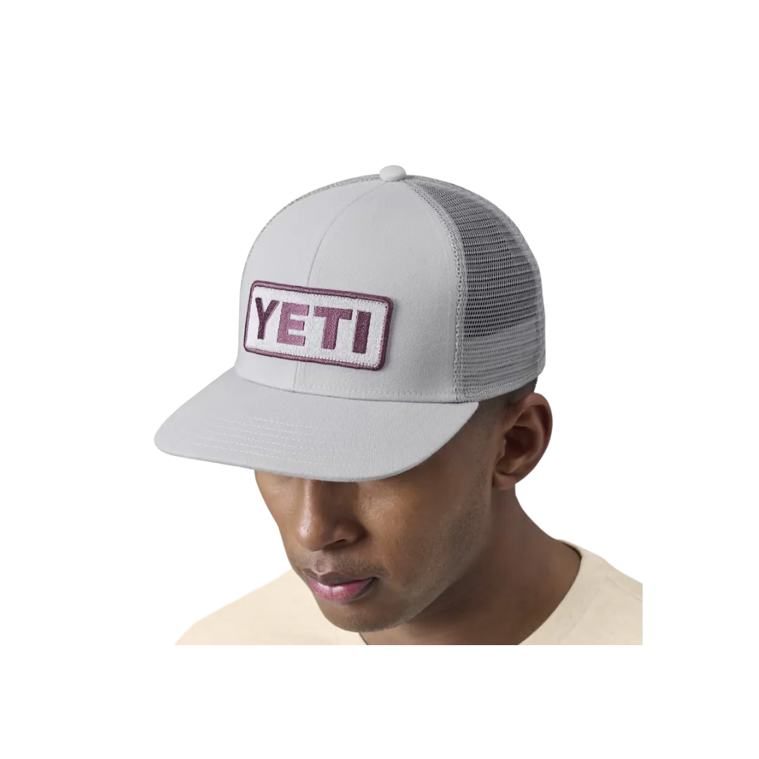 Yeti Men's Logo Badge Pro Trucker Grey Cap